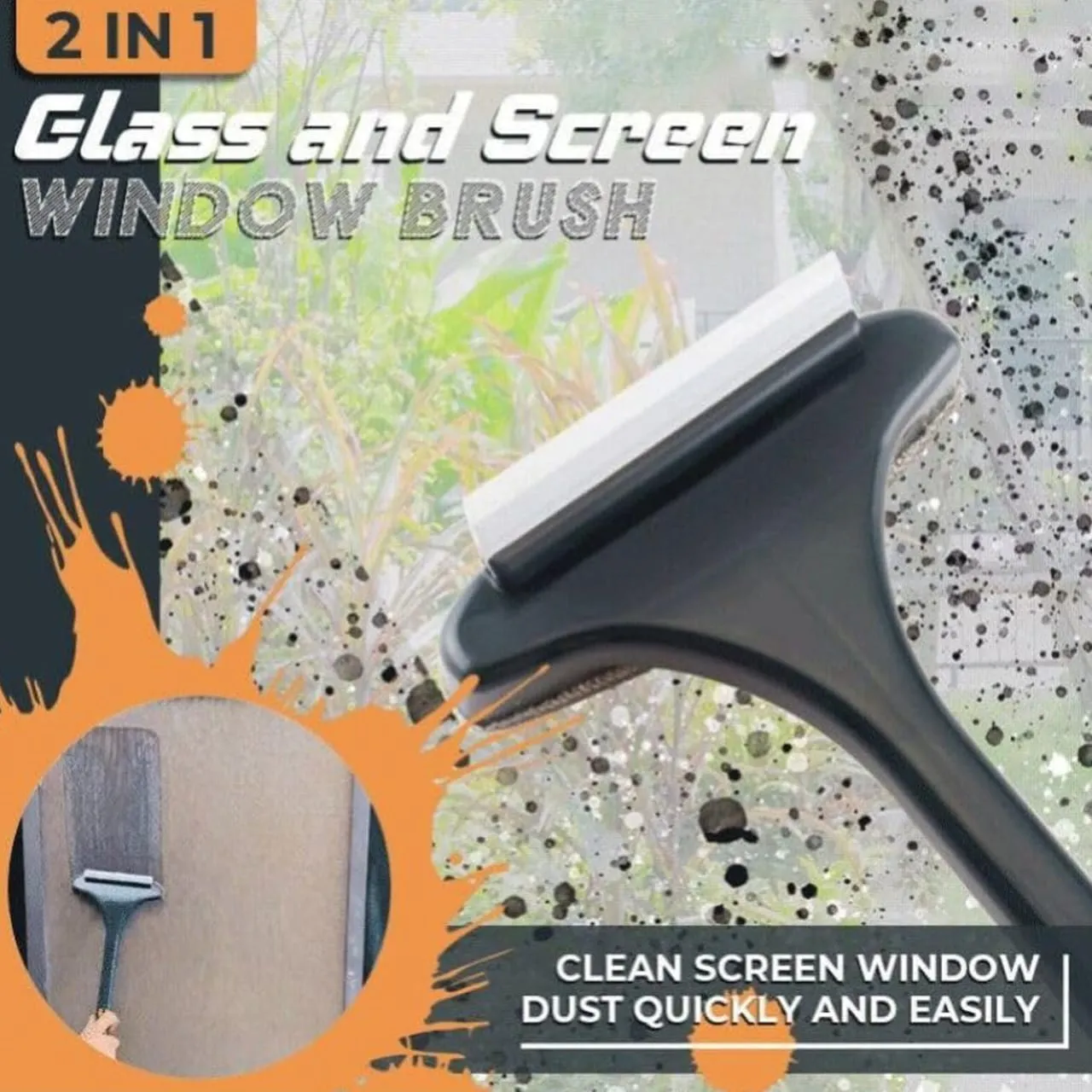 2 in 1 Window Cleaner Brush