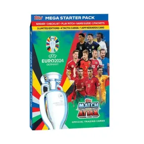 2024 Topps Match Attax UEFA Euro Cards Starter Pack (Album   24 Cards)