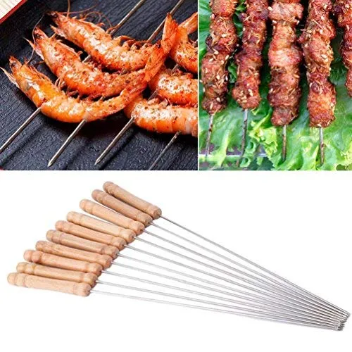 2224 BBQ Tandoor Skewers Grill Sticks for Barbecue (Pack of 12)