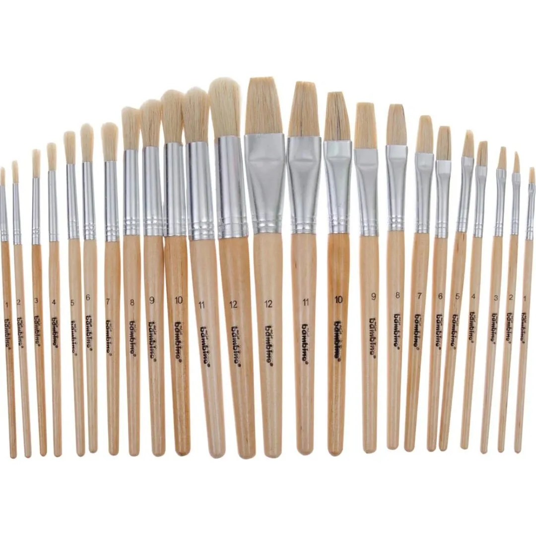 24 Painting Brushes Set