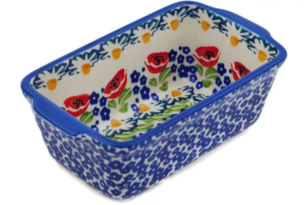 6" Mini loaf pan - Wild Poppies