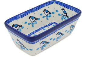 6" Mini loaf pan - Winter Sparrow