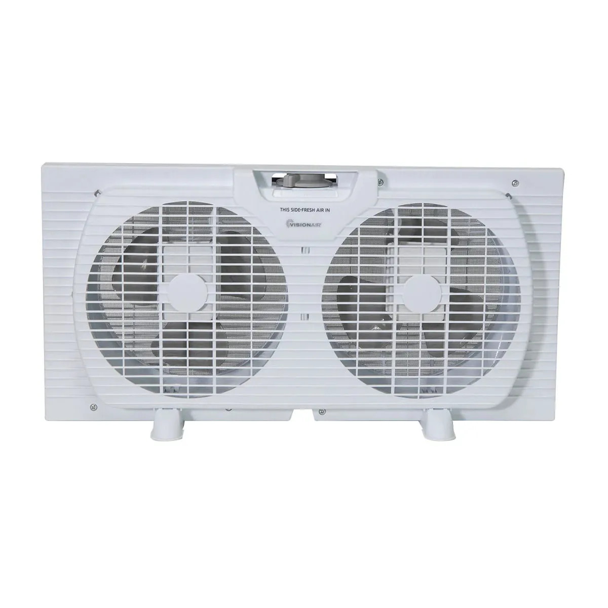 9-inch Twin Window Fan - White