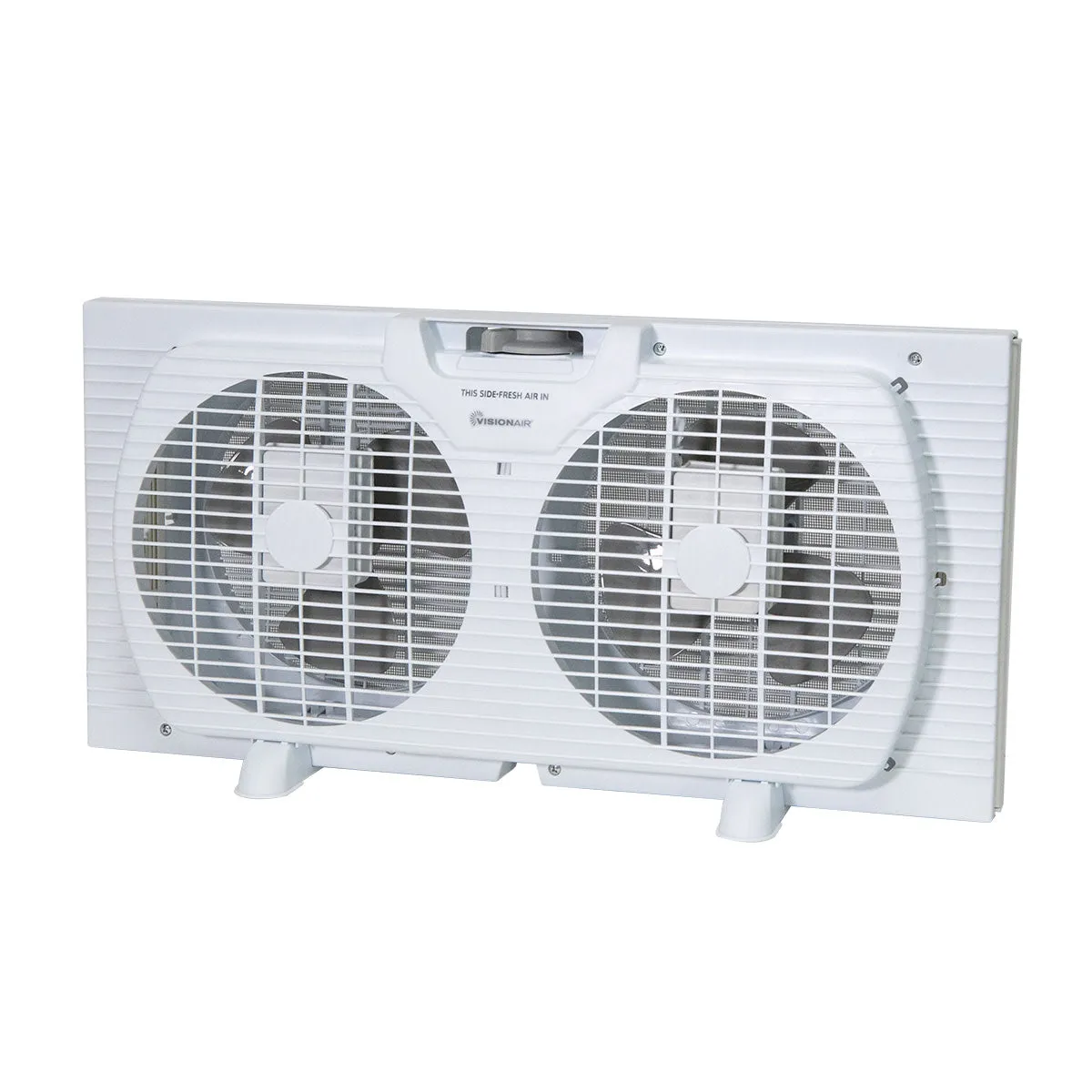 9-inch Twin Window Fan - White