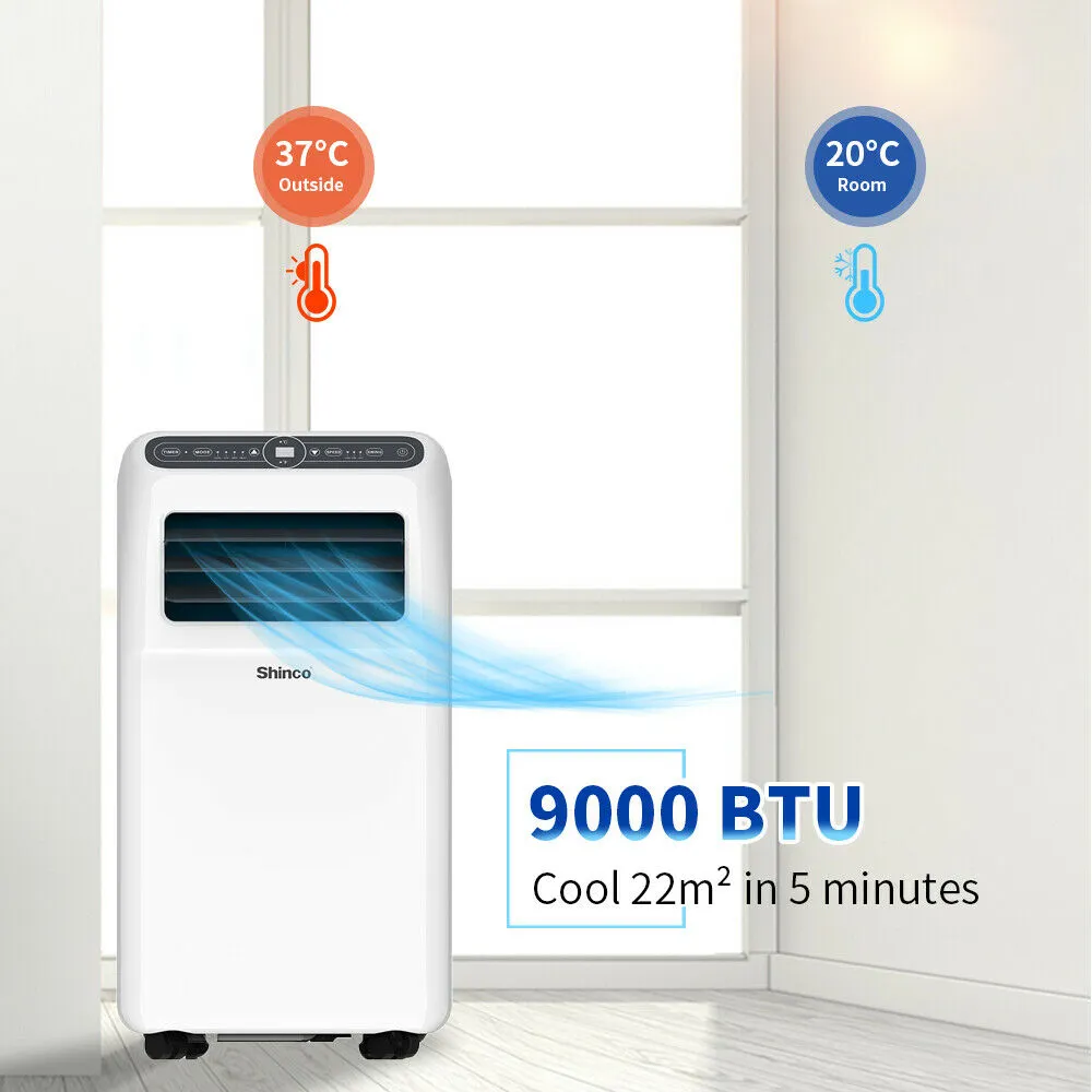 9000BTU 2.6kw Portable Air Conditioner Remote