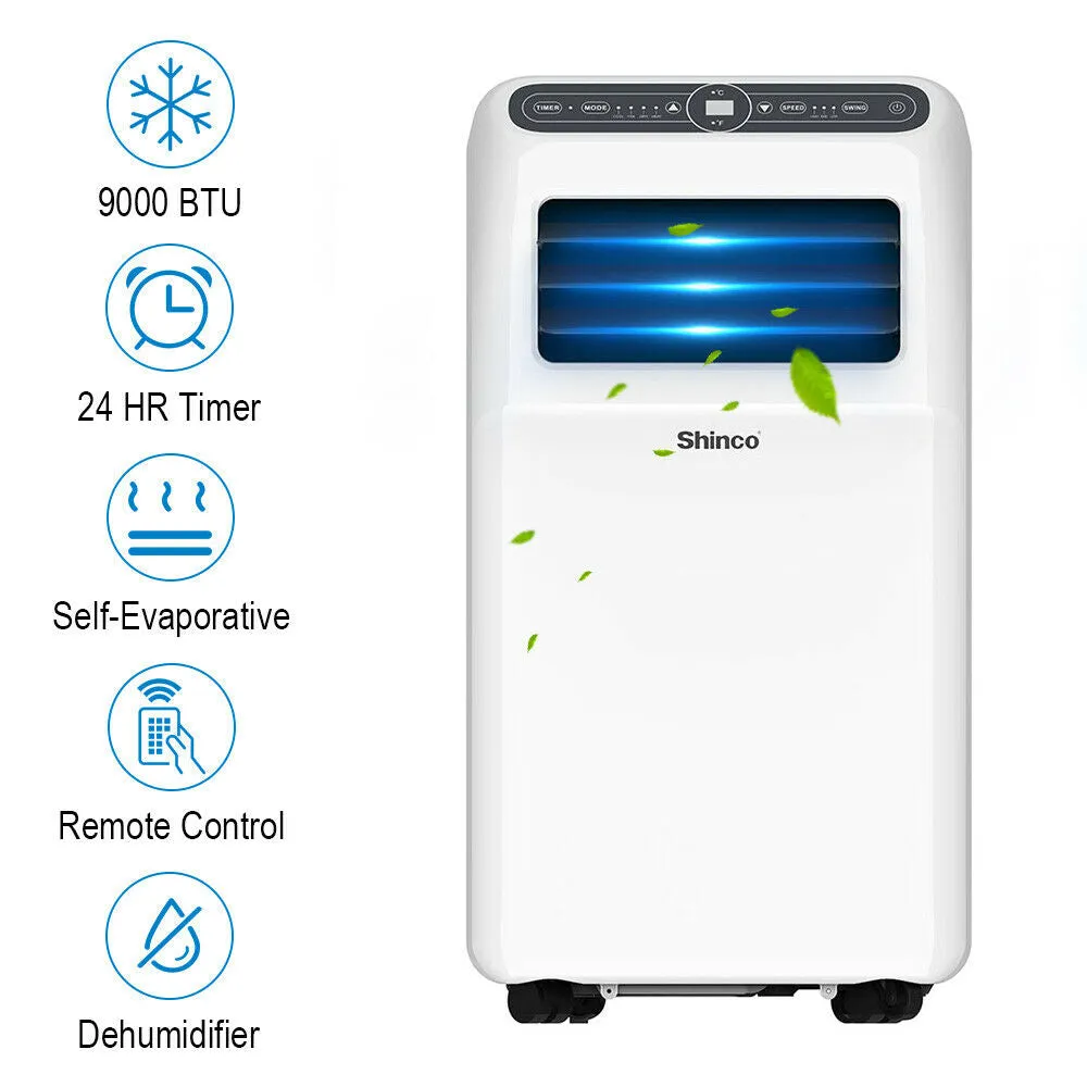 9000BTU 2.6kw Portable Air Conditioner Remote