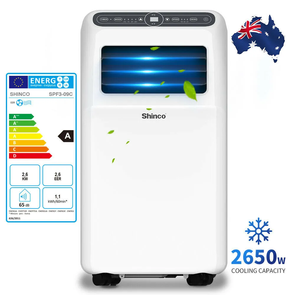 9000BTU 2.6kw Portable Air Conditioner Remote