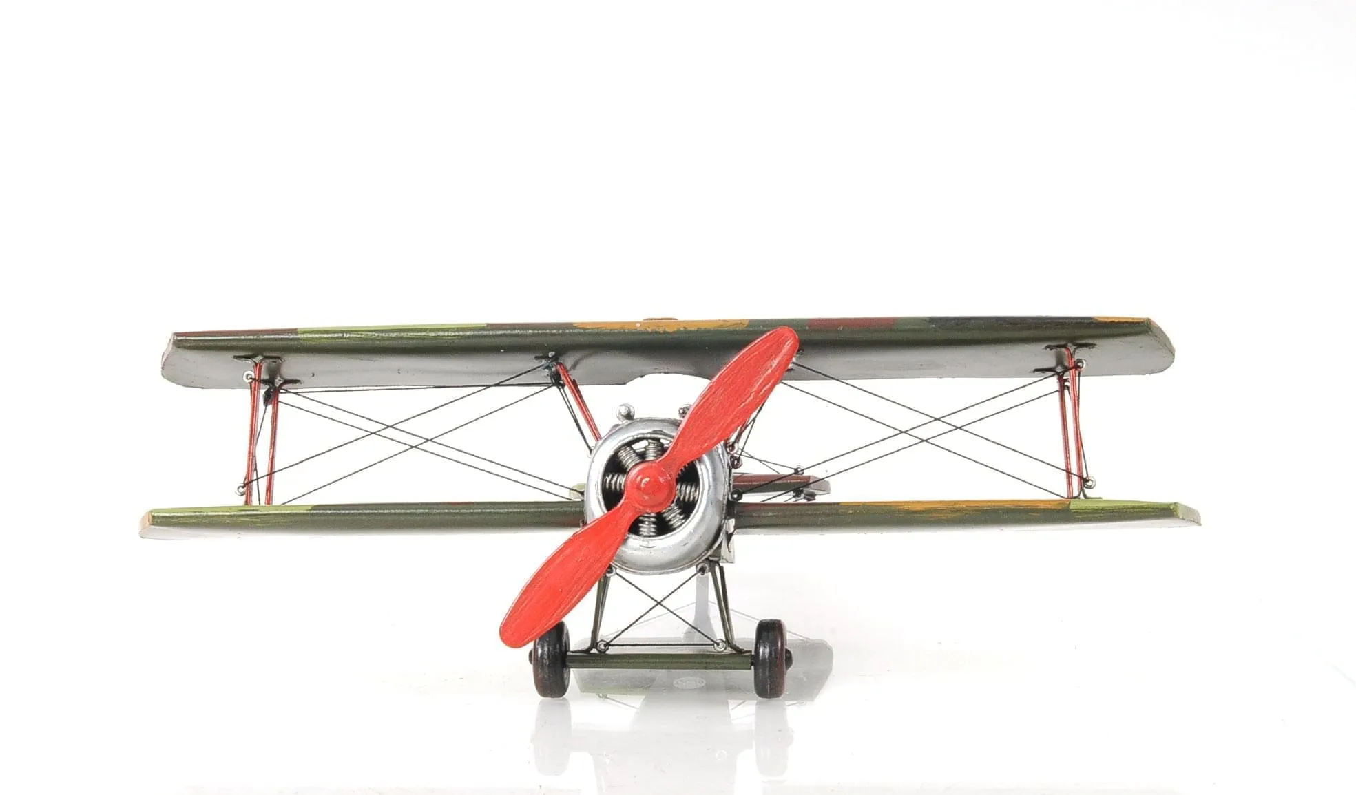 Airplane British First World War Single Seat Biplane  Metal Model