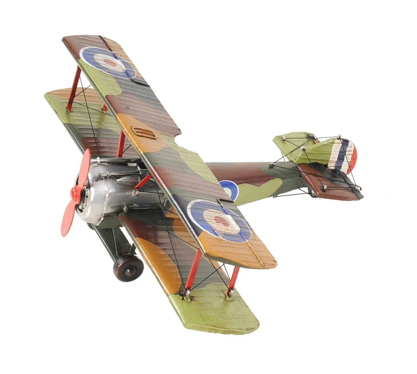 Airplane British First World War Single Seat Biplane  Metal Model