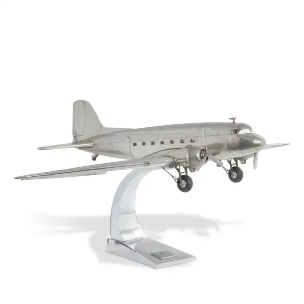 Airplane Dakota Douglas DC-3  Plane Deck Top Aluminum Model