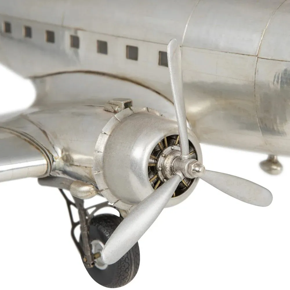 Airplane Dakota Douglas DC-3  Plane Deck Top Aluminum Model