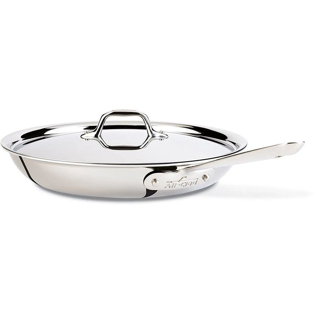 All-Clad Stainless 12″ Fry Pan with Lid