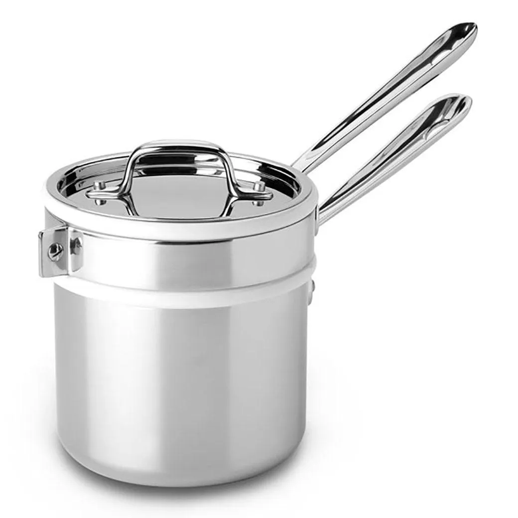 All-Clad Stainless Sauce Pan with Double Boiler, 2 Qt