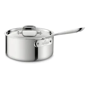 All-Clad Stainless Sauce Pan with Lid, 3.5 qt