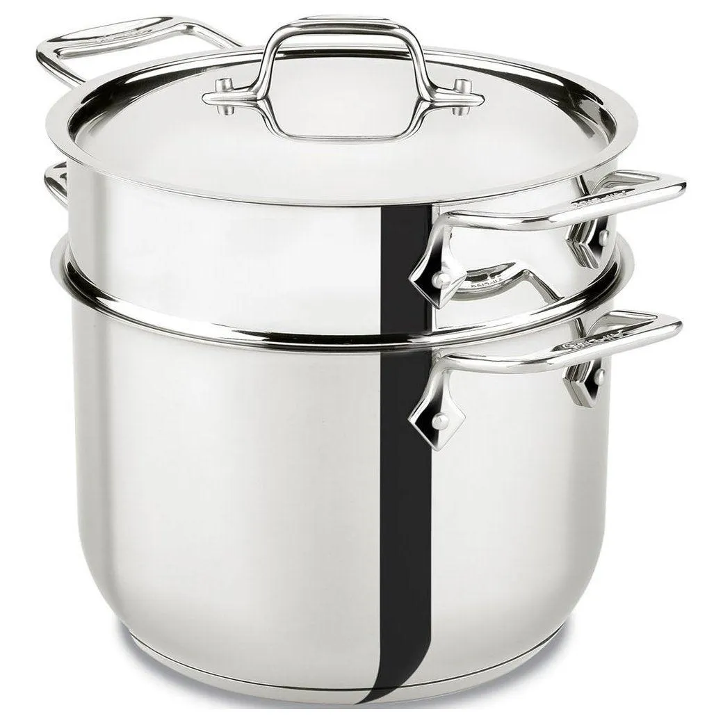 All-Clad Stainless Steel 6 Qt Pasta Pot with Insert