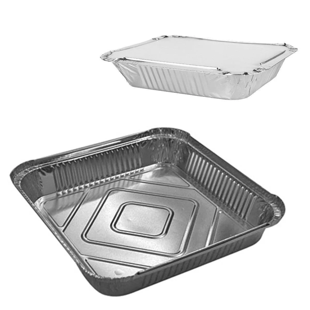 Aluminium Roasting Foil Tray with Lids Pack of 2 9026 / ST7046 (Parcel Rate)