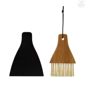 Bamboo Brush and Dustpan Set