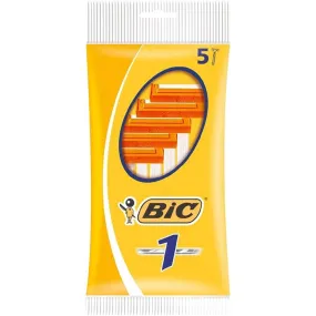 Bic 1 Classic Razors, 5 Pack