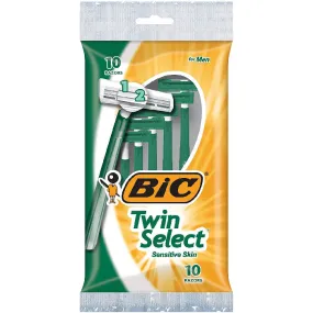 BIC Twin Select Sensitive Skin Disposable Razors 10 Pack