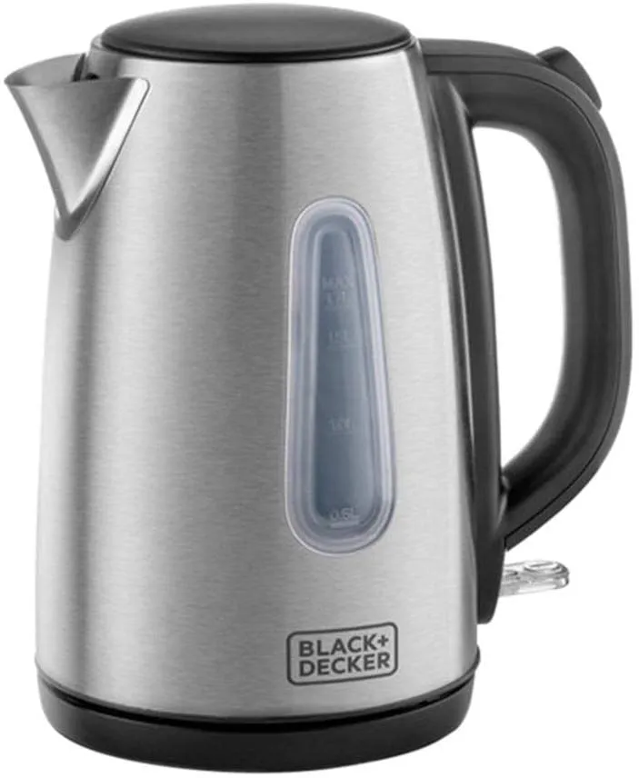 Black Decker, 1.7 Litre Concealed Coil Stainless Steel Kettle, JC450