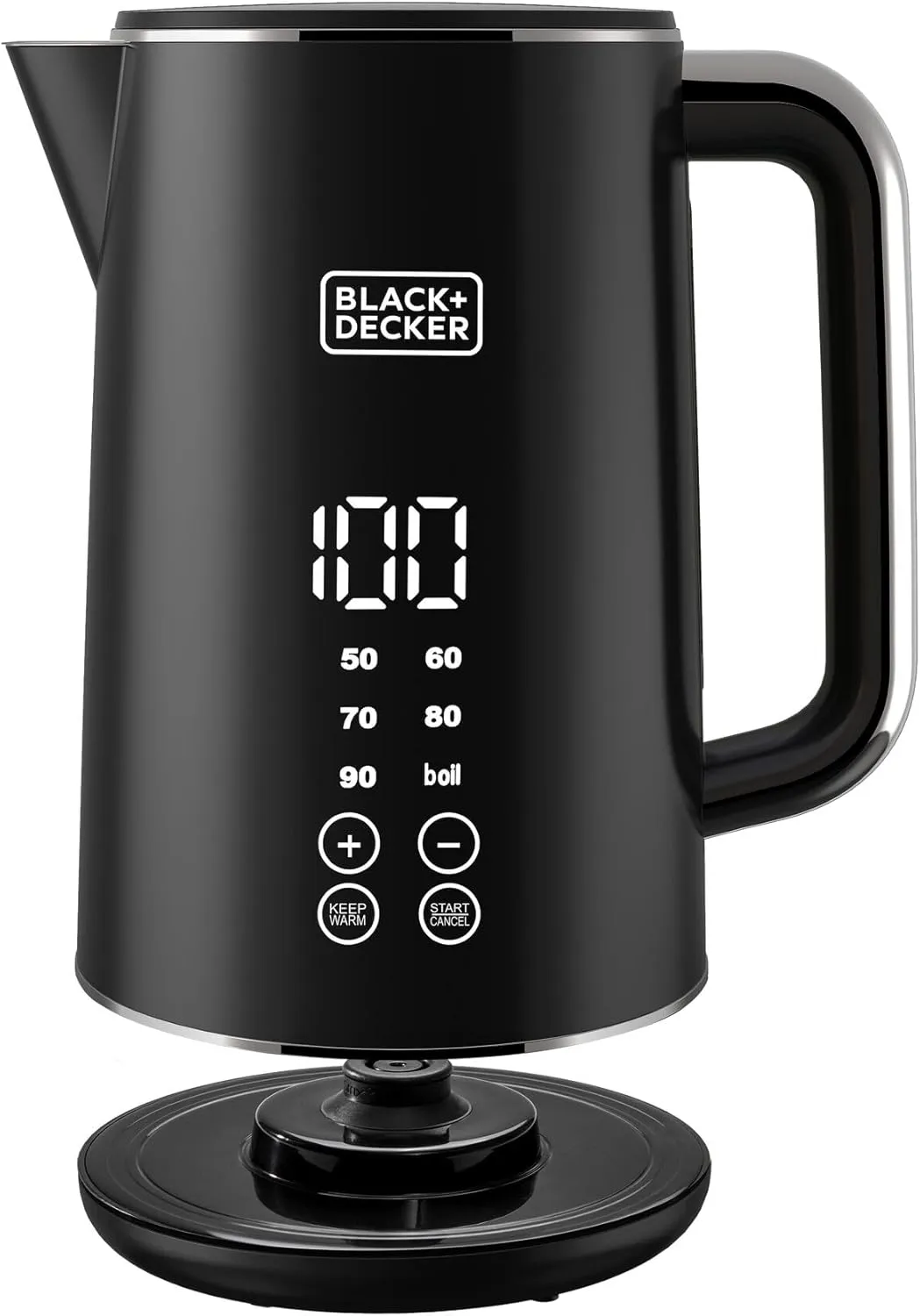 Black Decker 1.7L Double Wall Cordless Digital Kettle-2200W, JCD200