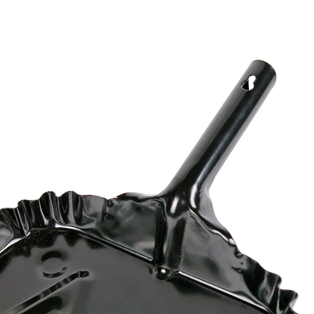 Boardwalk® Black Heavy Duty 12" Metal Dust Pan