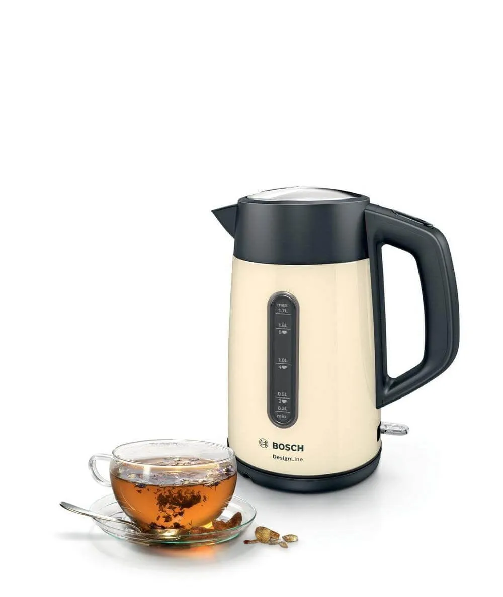 Bosch TWK4P437GB 1.7 Litre Traditional Kettle, Cream