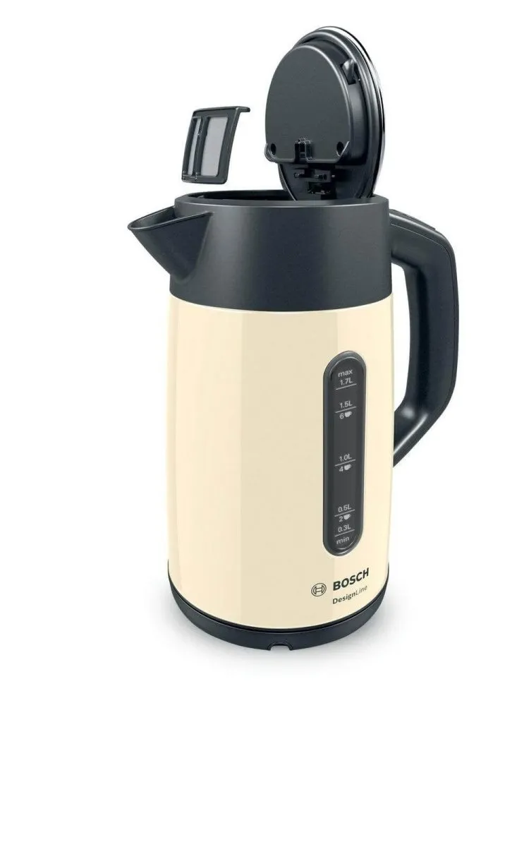 Bosch TWK4P437GB 1.7 Litre Traditional Kettle, Cream