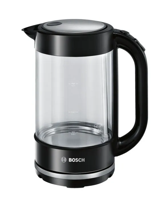 Bosch Twk70b03 Electric Kettle 1.7 L 2400 W Black, Transparent