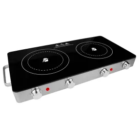 Brentwood Select TS-382 1800W Double Infrared Electric Countertop Burner (Used)