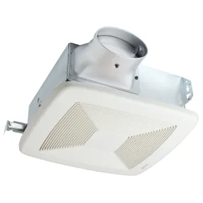 Broan Nutone LP110 LoProfile 110 CFM Ceiling/Wall Exhaust Fan for Bathroom or Garage with 4" Oval Duct