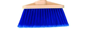 BROOM/ Angle/ Large/ Blue with 48" Handle, each