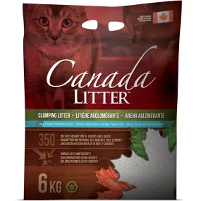 Canada Clumping Clay Cat Litter - Baby Powder  8kg