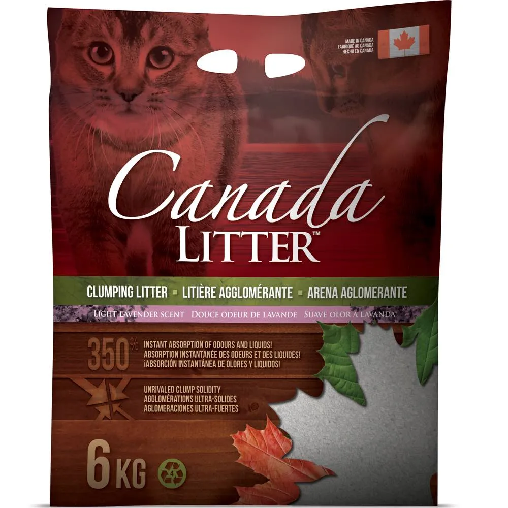 Canada Clumping Clay Cat Litter - Lavender Scent 6kg