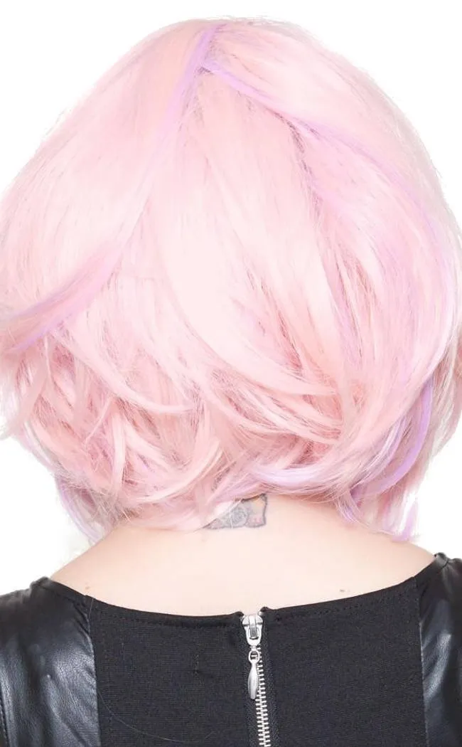 Champagne Pink Bobbed Wig