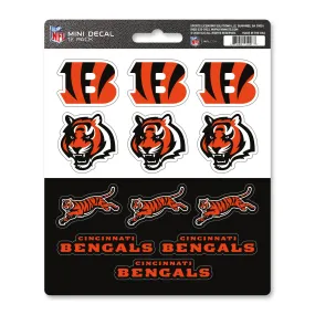 Cincinnati Bengals 12 Count Mini Decal Sticker Pack