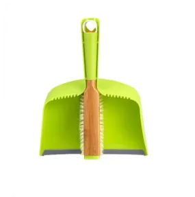 Clean Team Brush & Dustpan Set Green