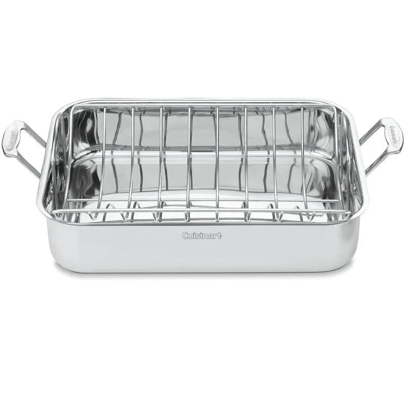 Cuisinart Stainless Steel Lightweight Roasting Pan 16 x 12"