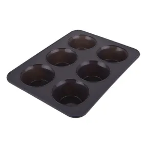 Daily Bake Silicone Jumbo Muffin Pan Charcoal 6 Cup