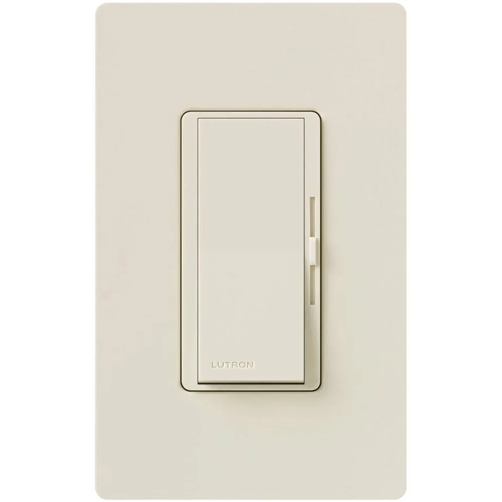 Diva Light Switch and Fan Speed Control, Single Pole, Light Almond