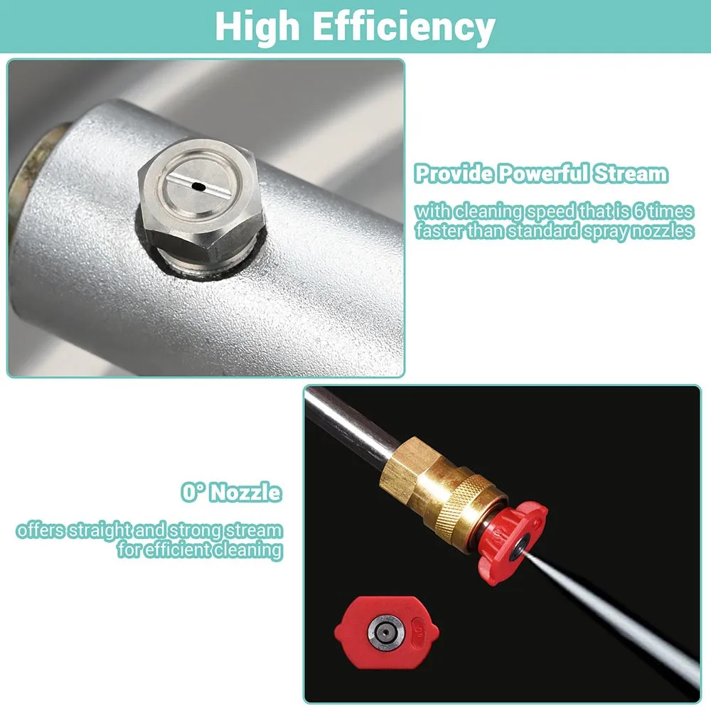 DIY 18in Surface Cleaner Pressure Washer Attachment 4000PSI 3.7GPM