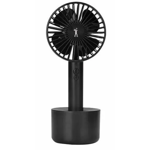 Flea Market Portable Oscillating Desk Fan (Black)