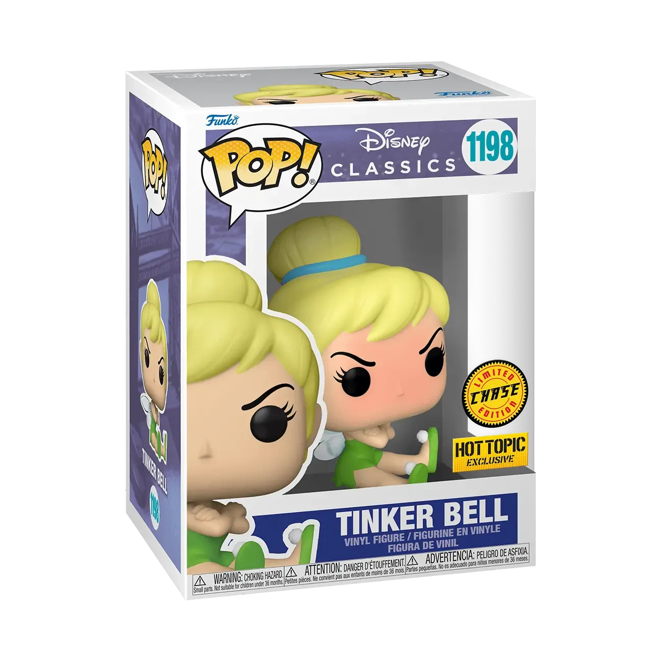 Funko POP Disney Peter Pan Tinker Bell Chase #1198 Vinyl Figure