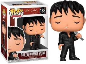 Funko Pop Rocks - Elvis Presley '68 Comeback Special  #188