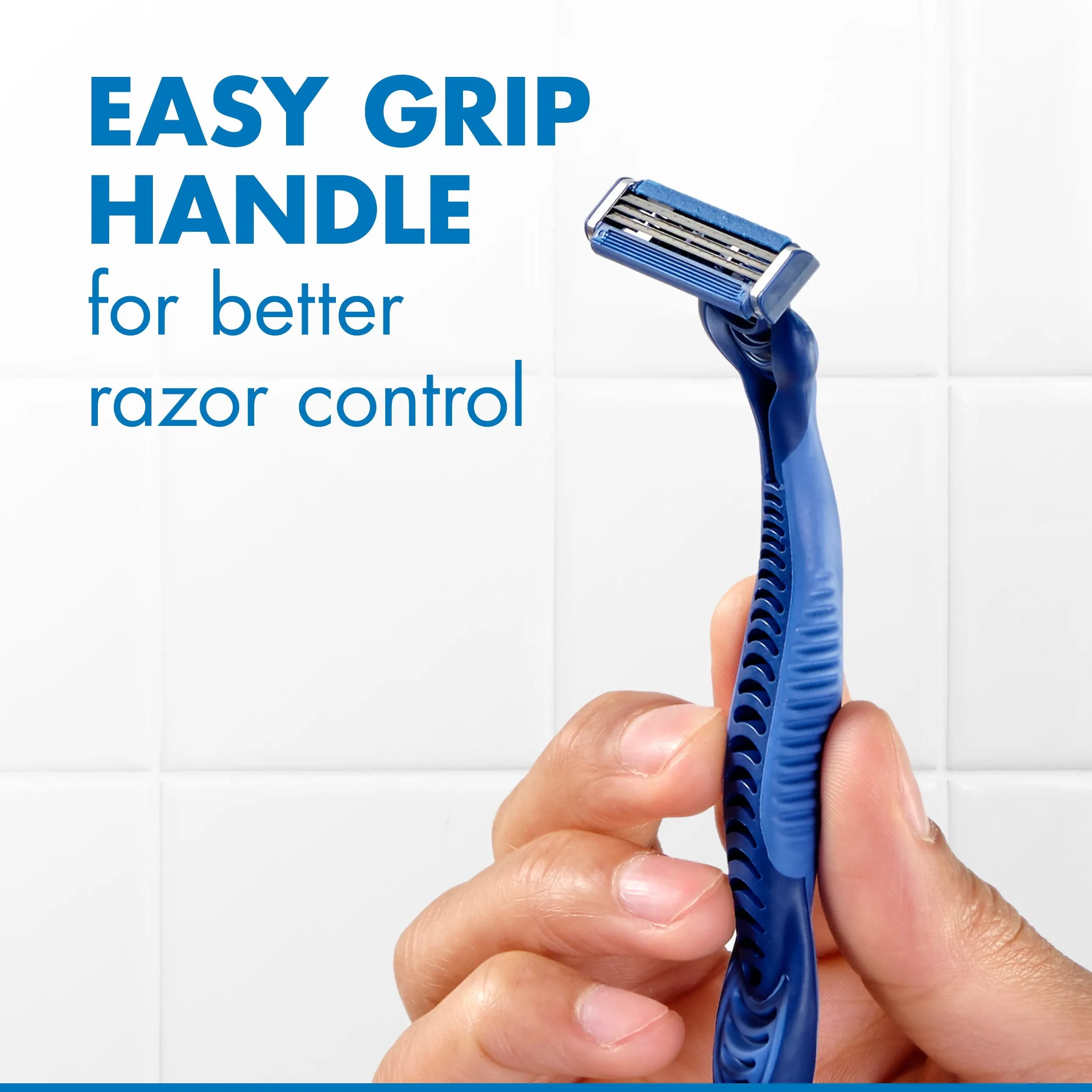 Gillette Sensor3 Men's Disposable Razor, Blue, 8 Razors