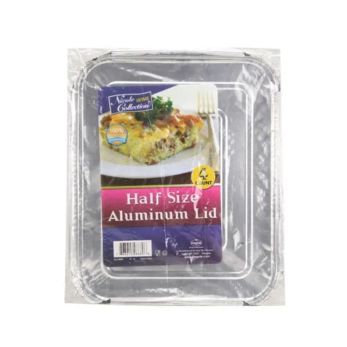 Half Size Aluminum Lid - 4 Count (Qty: 100)