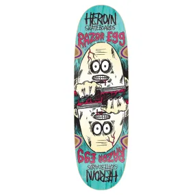 Heroin Skateboards Razor Egg Symmetrical Skateboard Deck - 9.5 (Assorted Stains)