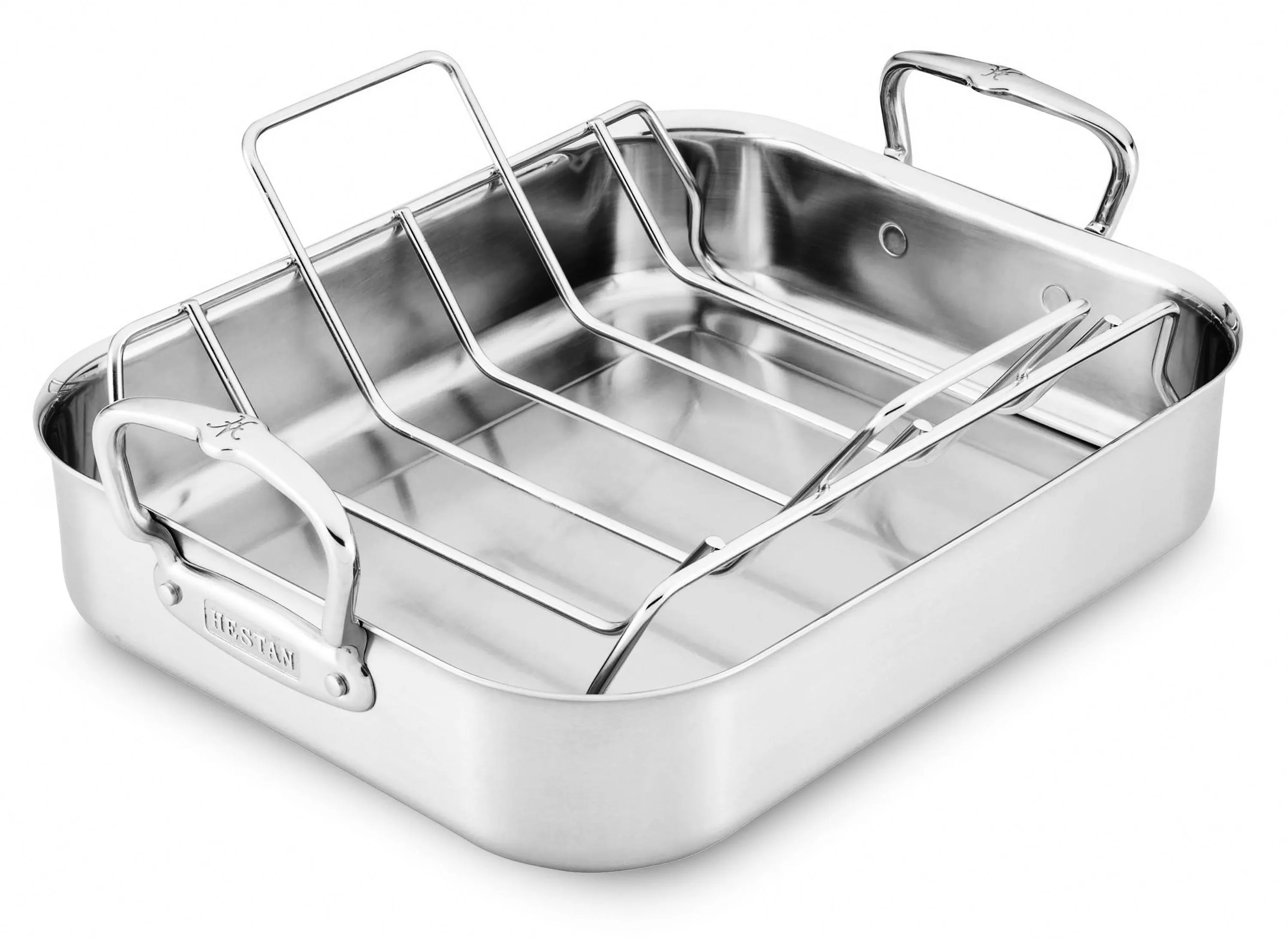 Hestan 16.5x11.75" Tri-Ply Roasting Pan with Rack