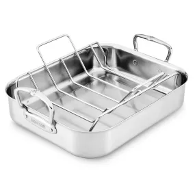 Hestan 16.5x11.75" Tri-Ply Roasting Pan with Rack