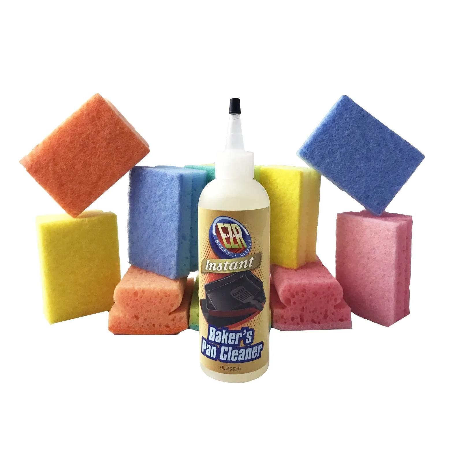 Instant Baker's Pan Cleaner: 10 Scrubbing Sponges for Effortless Cleanup